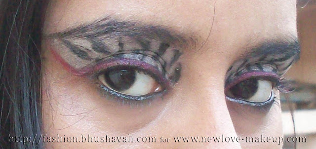 Zazzling Zebra Eyes Makeup