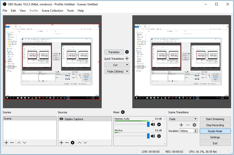 Obs studio mode - copapo