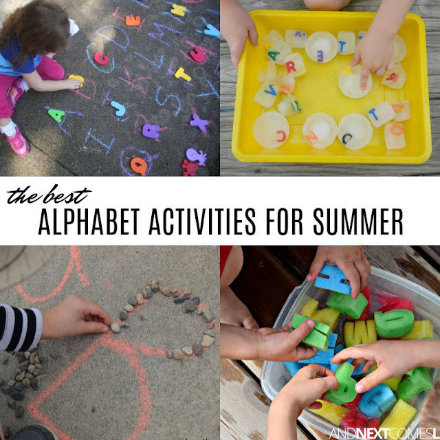 Summer alphabet activities for kids - hyperlexia activities