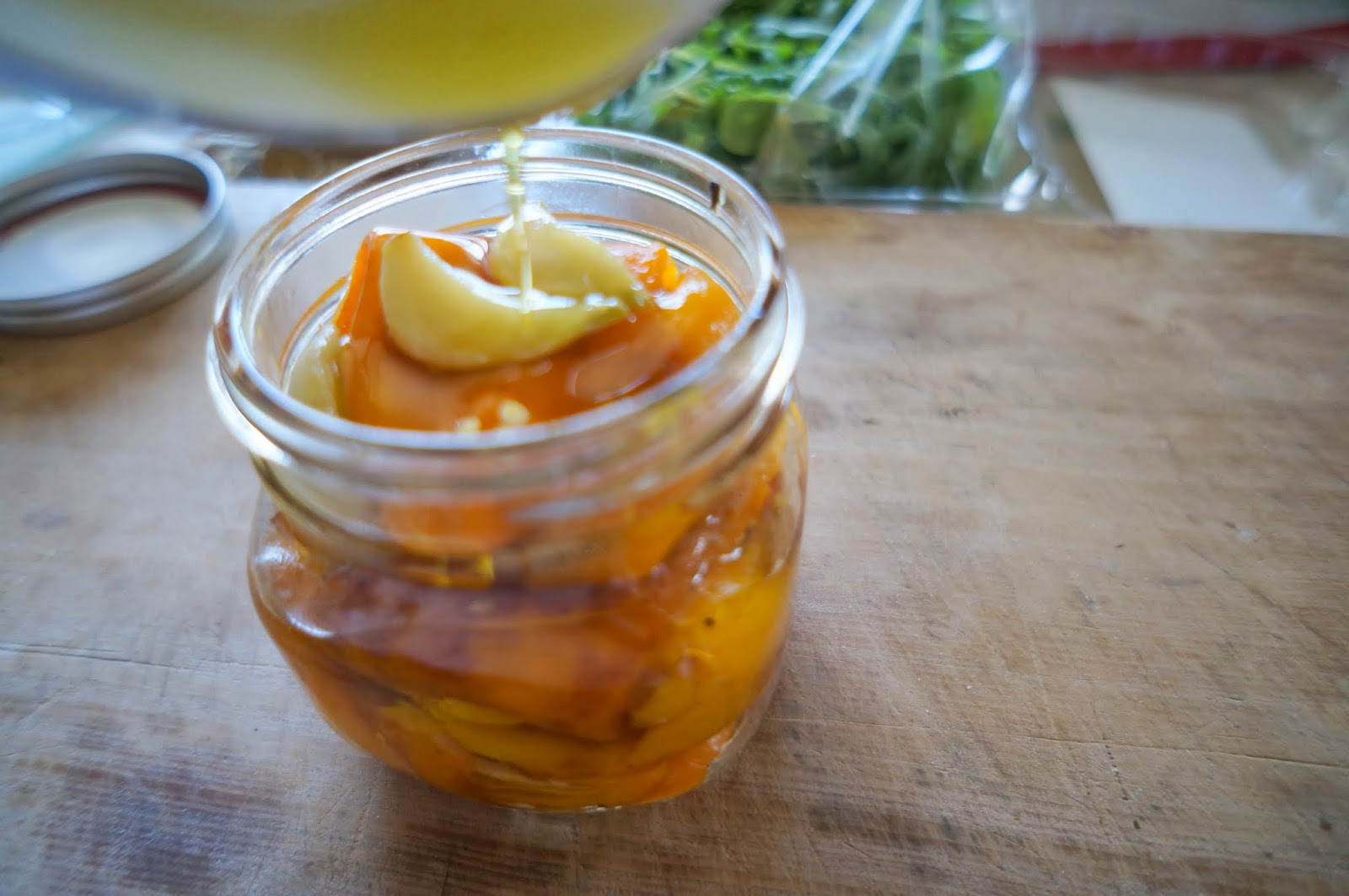 Roasted Peppers in Olive Oil