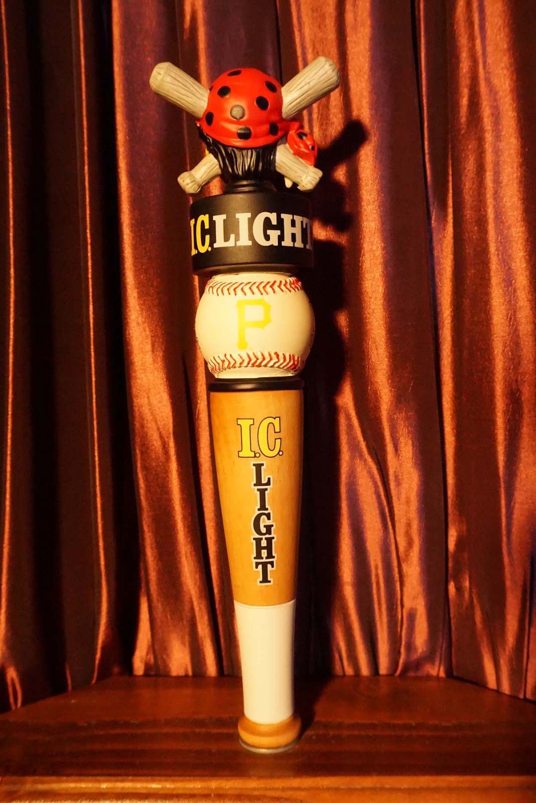 Tap Handle 692 Iron City I.C. Light Pittsburgh Pirates