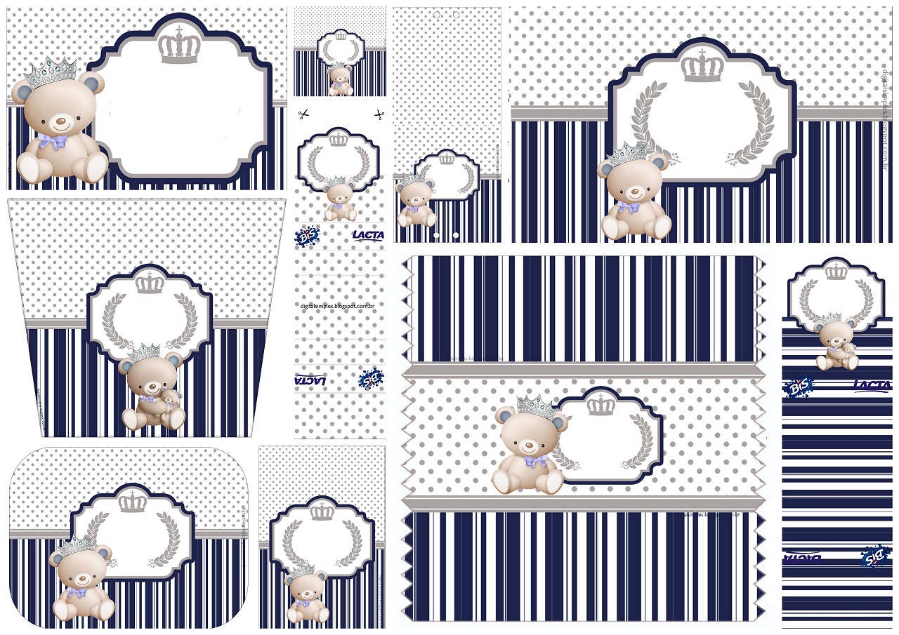 Kit Imprimible Candy Bar Osito Bebe Verde Agua Cute E vrogue.co