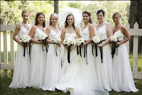 Eleagnt White Bridesmaid Dresses