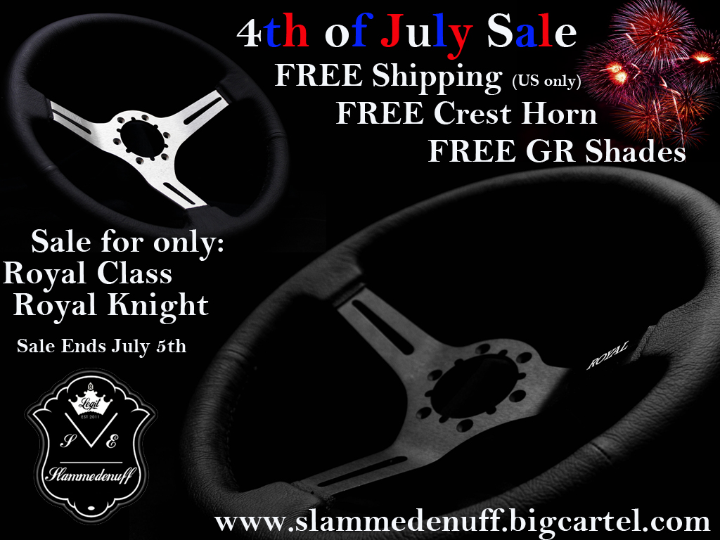 Slammedenuff? Grip Royal Leather Steering wheel sale (extended till