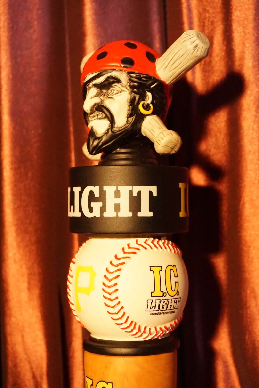 Tap Handle 692 Iron City I.C. Light Pittsburgh Pirates