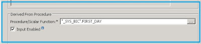 Input parameter based on procedure of type Date