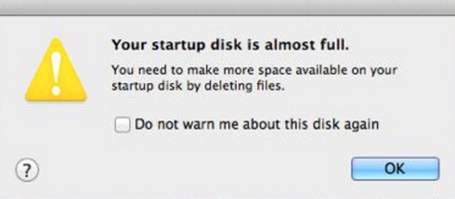 How to make more room on your startup disk machine How to make more room on your startup disk machine