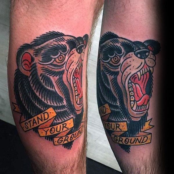 American Traditional Bear Tattoo Designs Tattoo Designs 2019