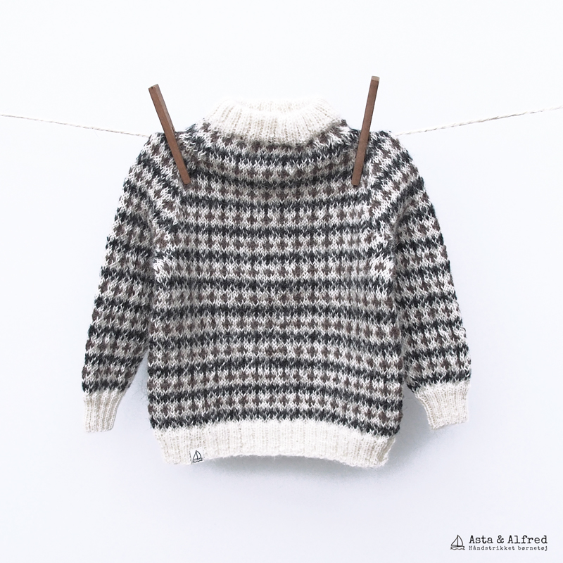 Børnestrik: Islandsk sweater til