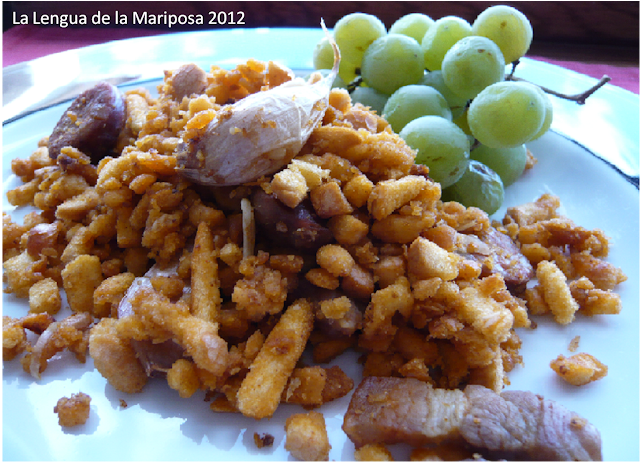 La Lengua de la Mariposa: MIGAS CON UVAS, EL ALMUERZO DEL PASTOR