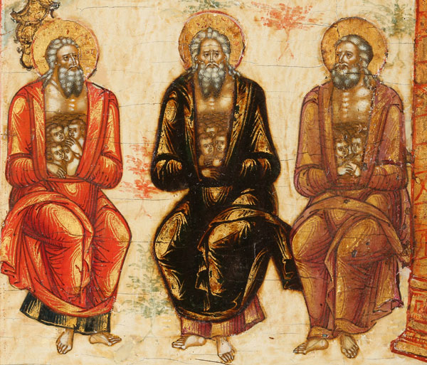 Orthodox Iconography of the Bosom of Abraham The Catalog of Good Deeds