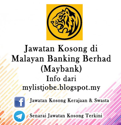 Jawatan Kosong di Malayan Banking Berhad (Maybank)