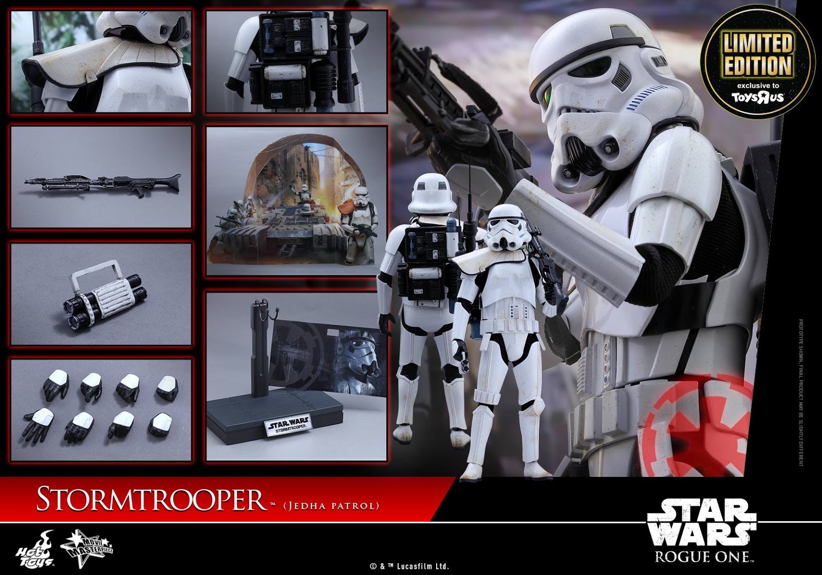 Monkey Depot - Display Box: Hot Toys Star Wars Rogue One Death Trooper Specialist (EMPTY)