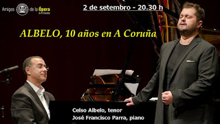 Temporada Lírica Coruña 2016, ópera, conciertos, recitales