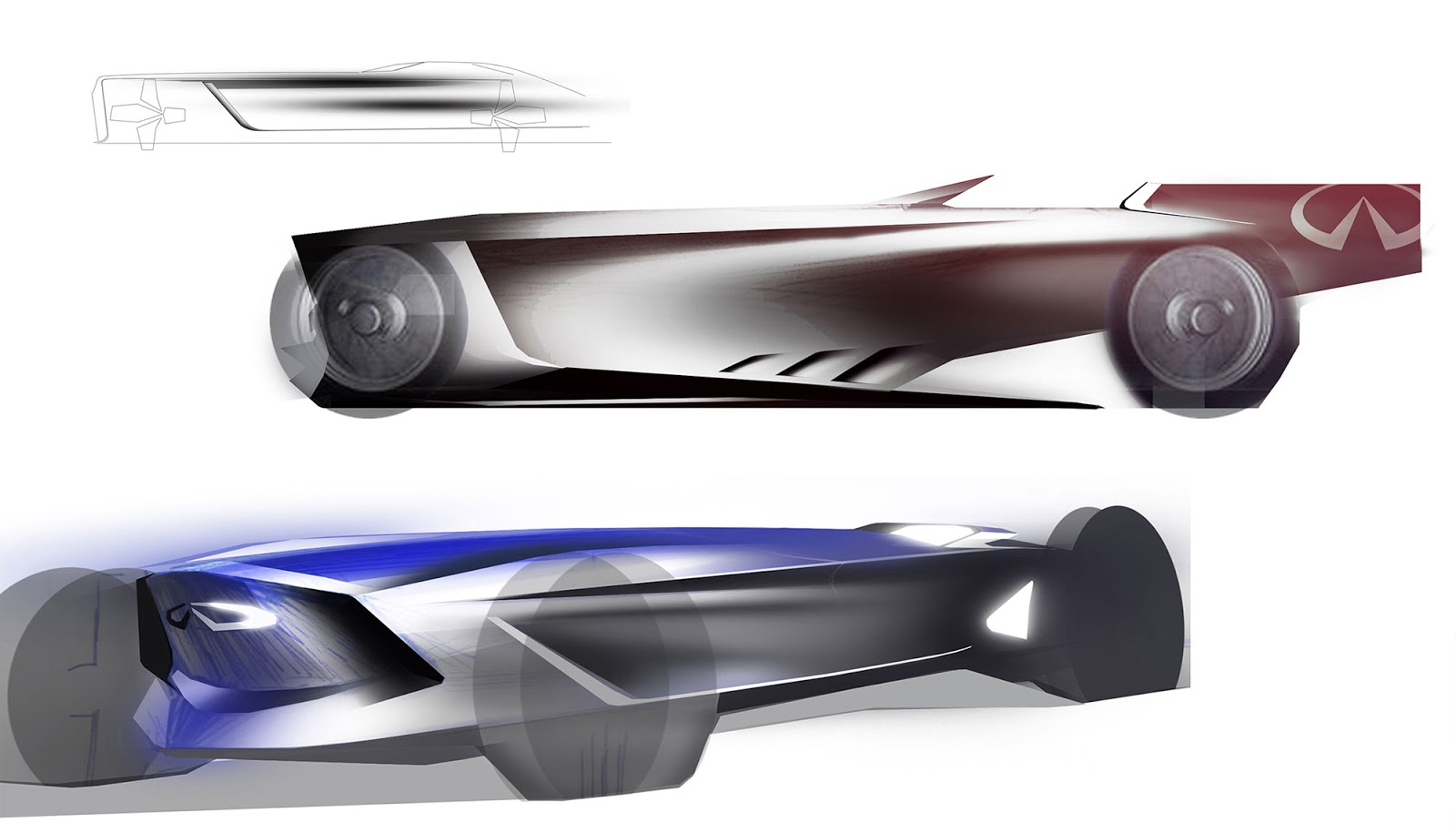 Infiniti Prototype 9 sketches