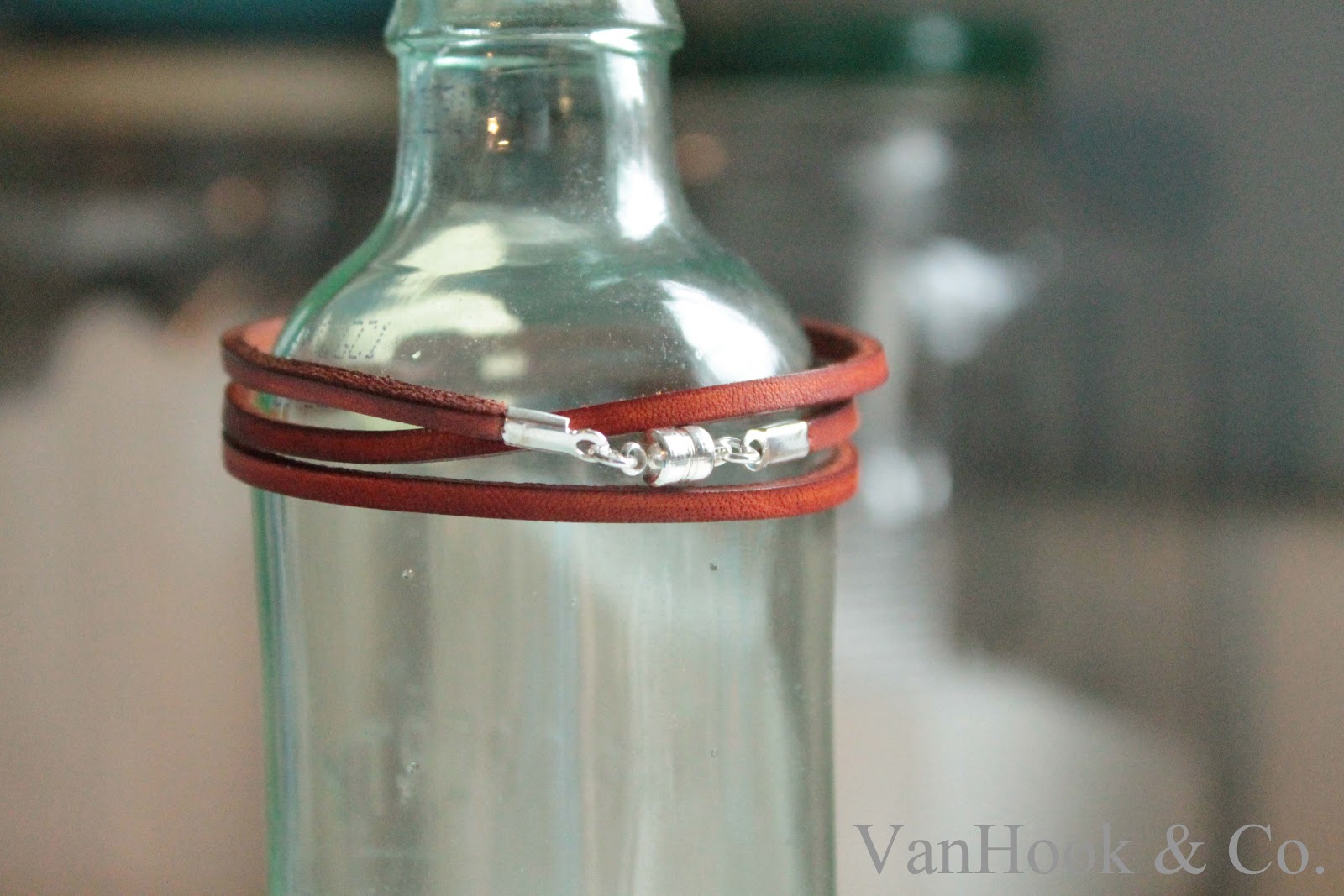 VanHook & Co. Thin Leather Wrap Bracelet