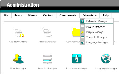 instalasi template joomla