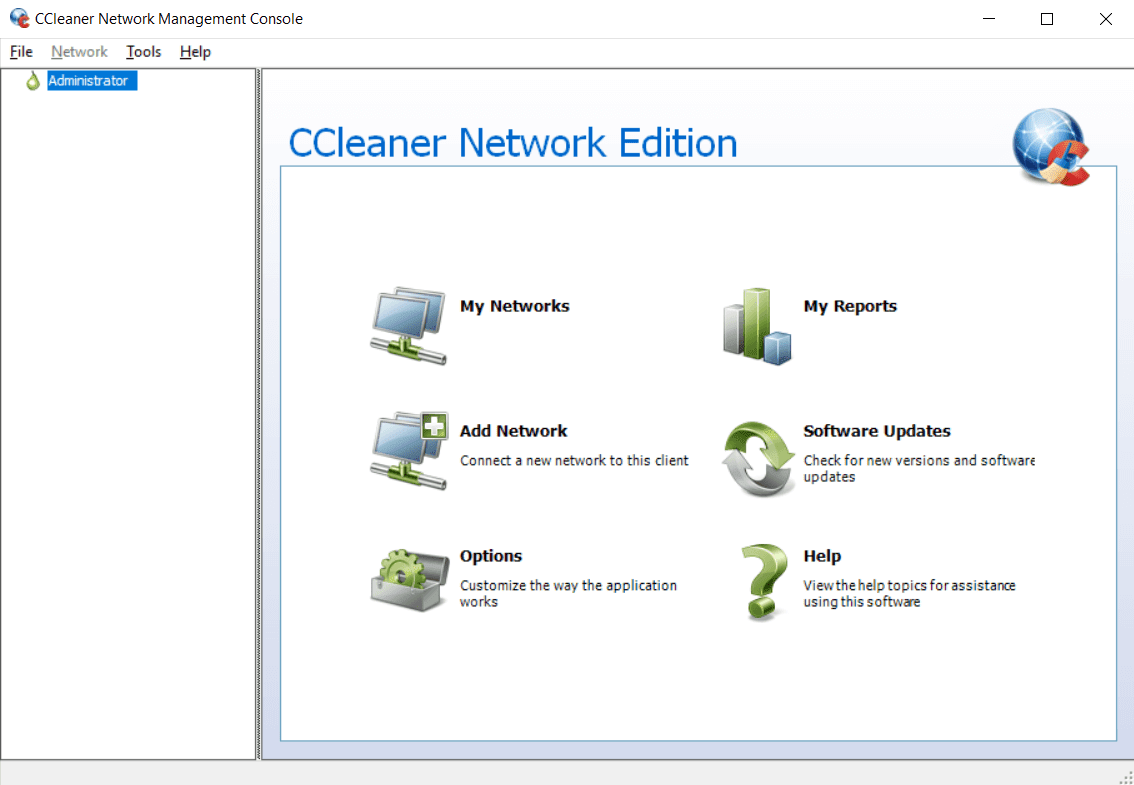 Management Console Screenshot CCleaner Network Edition Management Console Screenshot