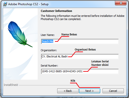Cara Instalasi Adobe Photoshop CS2 5