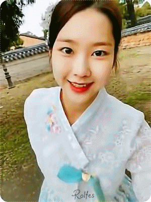 한복입은 오마이걸 지호.gif | 인스티즈