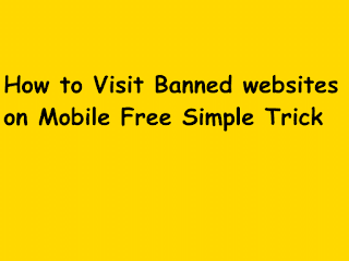 View baned website on mobile