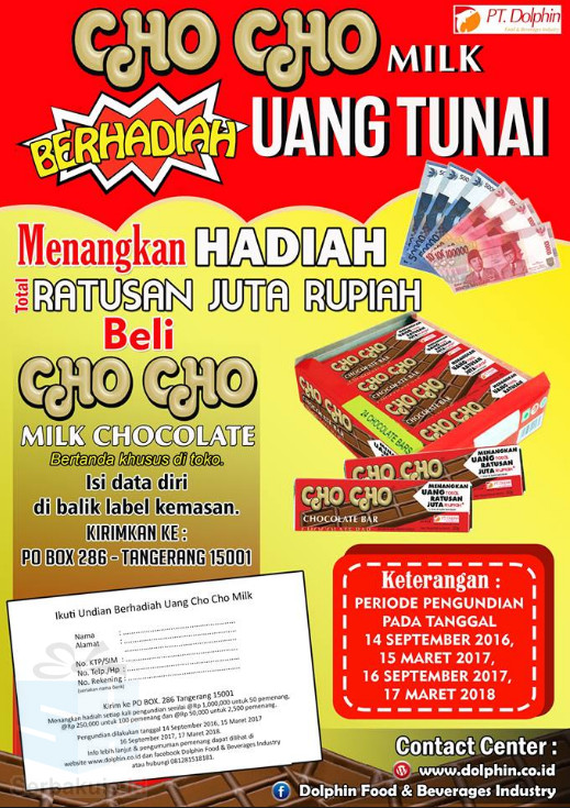 Cho Cho Milk Berhadiah Uang Tunai Cho Cho Milk Berhadiah Uang Tunai