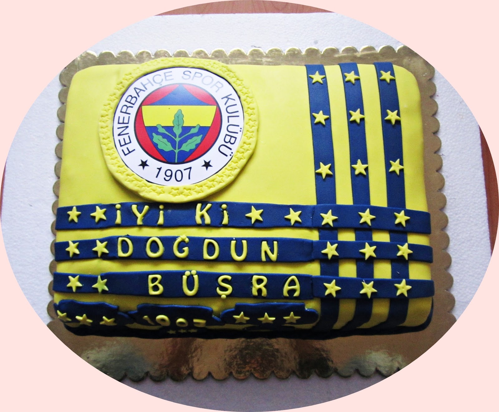 Fenerbahçe Pastası PASTA PERİSİ SERAP PASTA TASARIM Fenerbahçe