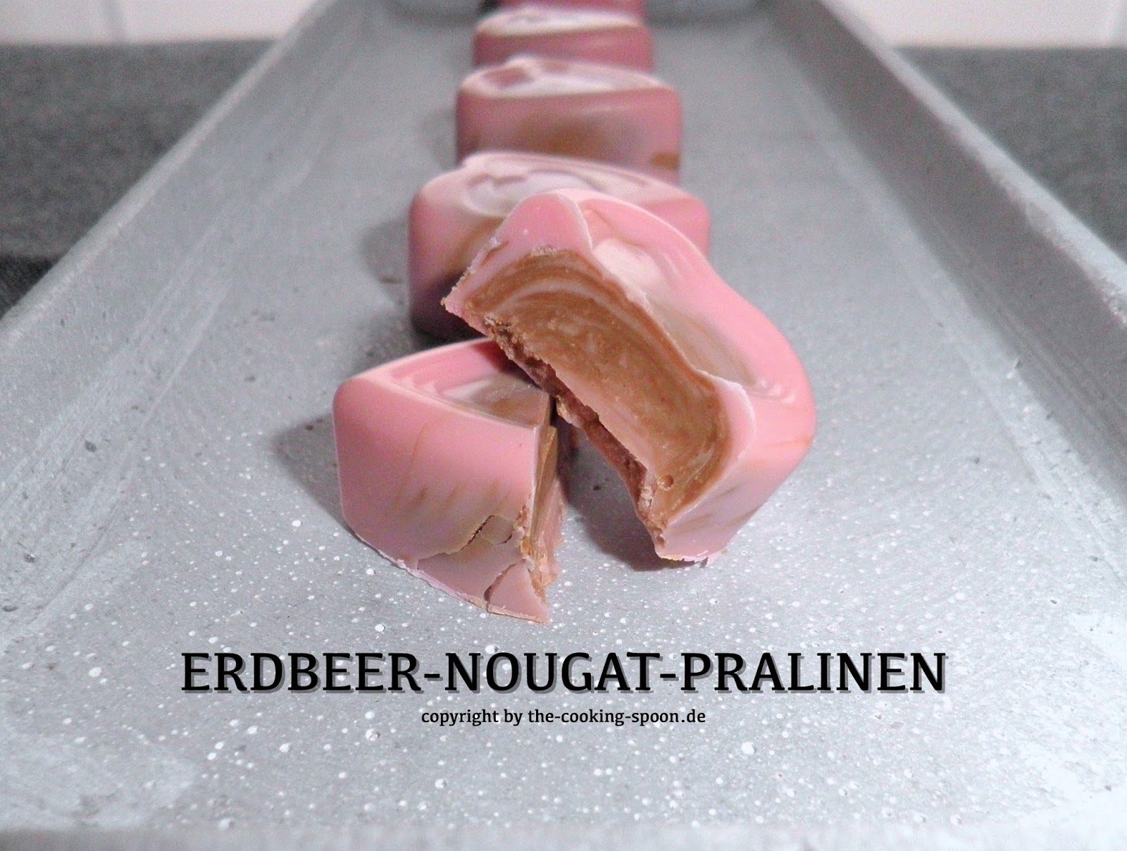 The Cooking Spoon: Erdbeer-Nougat-Pralinen