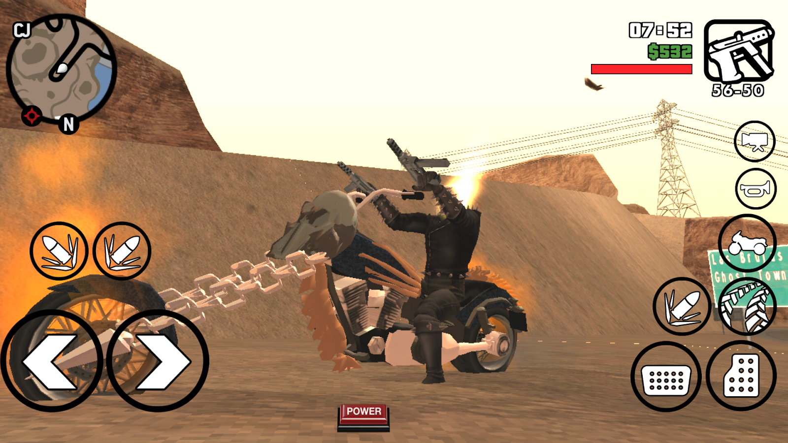 Ghost Rider mod in gta sa Android