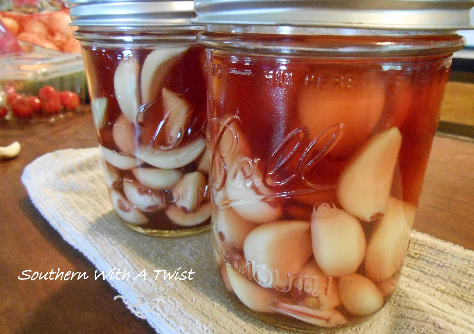 Southern With A Twist Quick Pickled Garlic