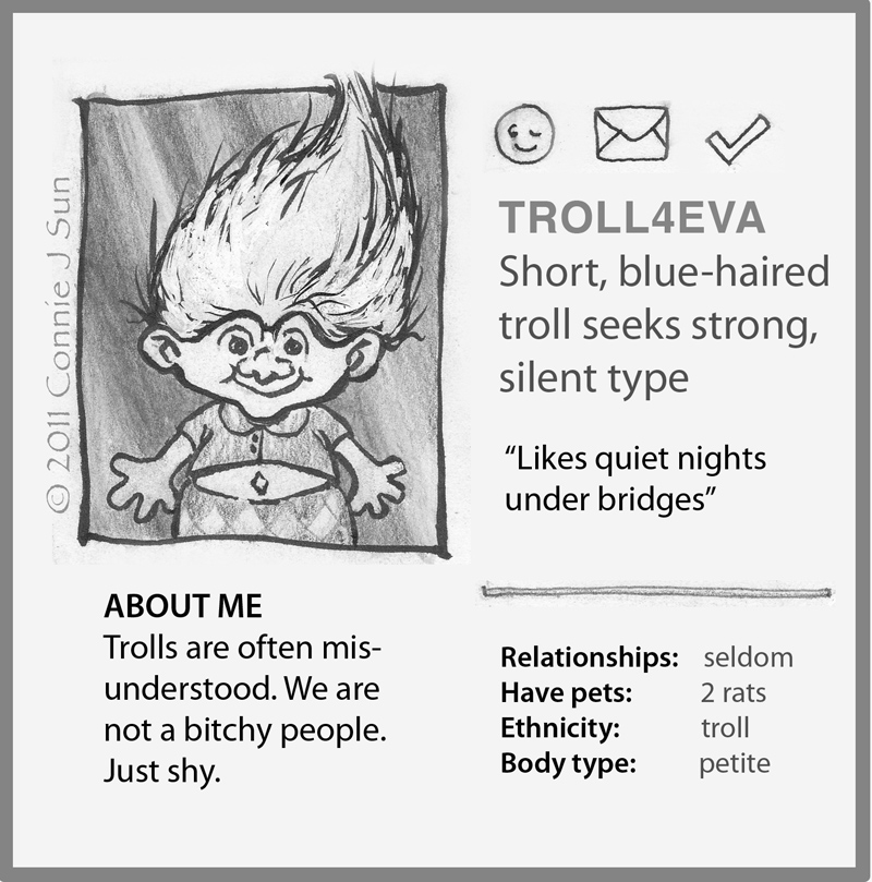 Troll dating profile