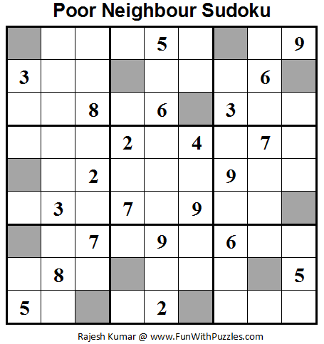 Poor Neighbours Sudoku (Daily Sudoku League #63)