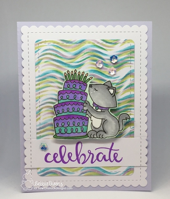 Celebrate by Debbie features Birthday Essentials, Newton Loves Cake, Waves, and Frames & Flags by Newton's Nook Designs; #newtonsnoook