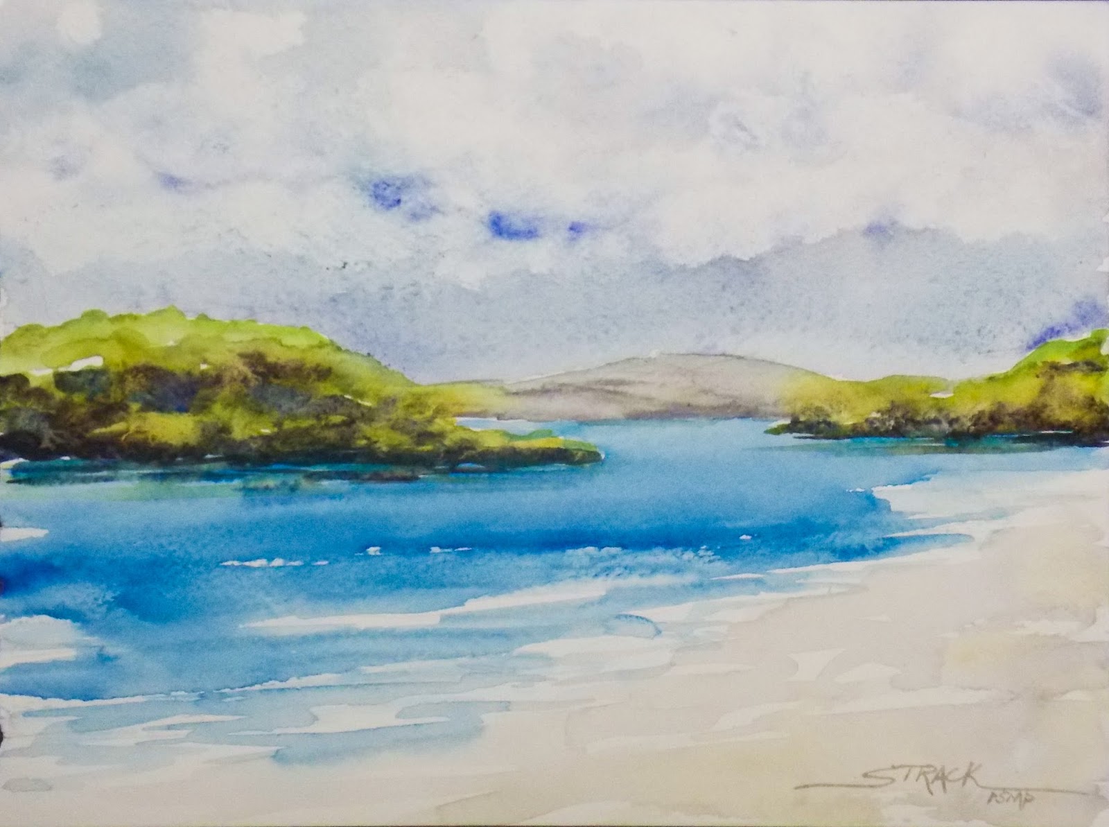 Annie Strack news: Recent demonstration paintings, and Daniel Smith's Watercolor  Ground