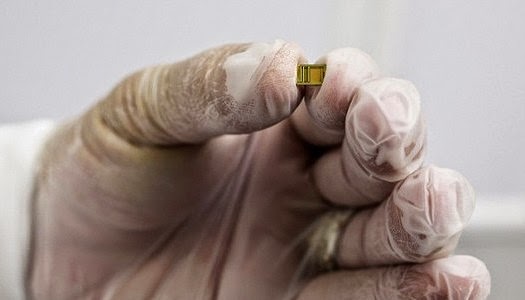 La Biblia más pequeña en un microchip