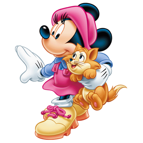 Minnie mouse y su gato 