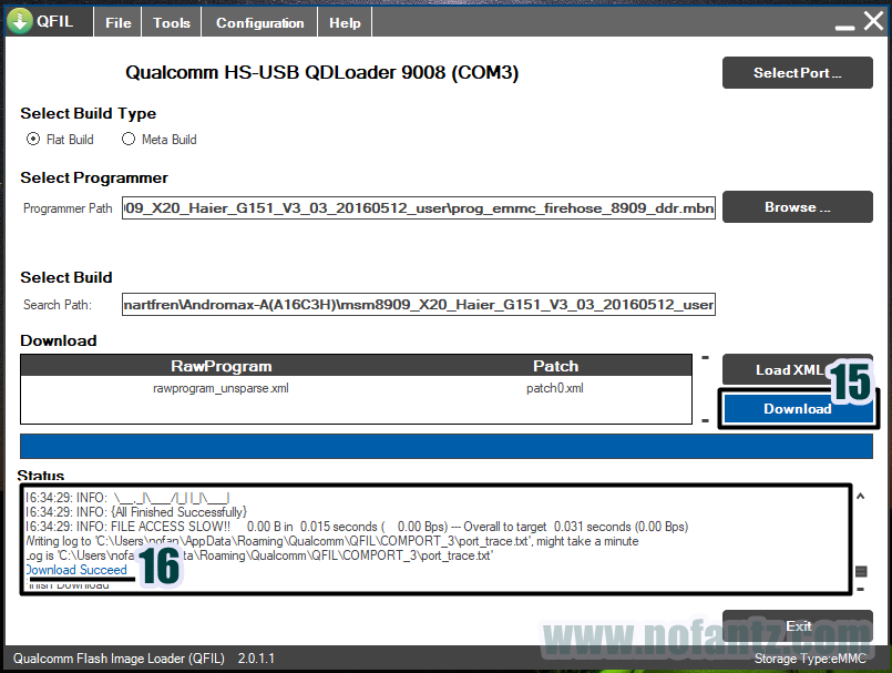 Tutorial Flashing Smartfren Andromax A A16C3H via QPST/QFIL