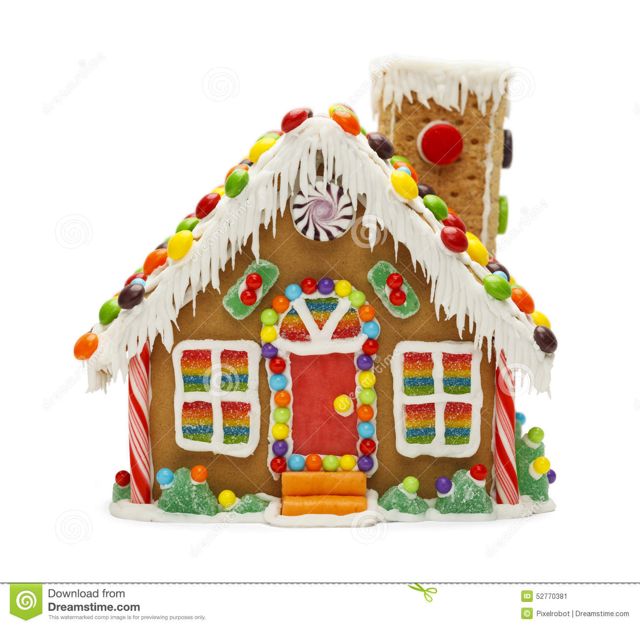 4570book Candy House Clipart White In Pack 6207