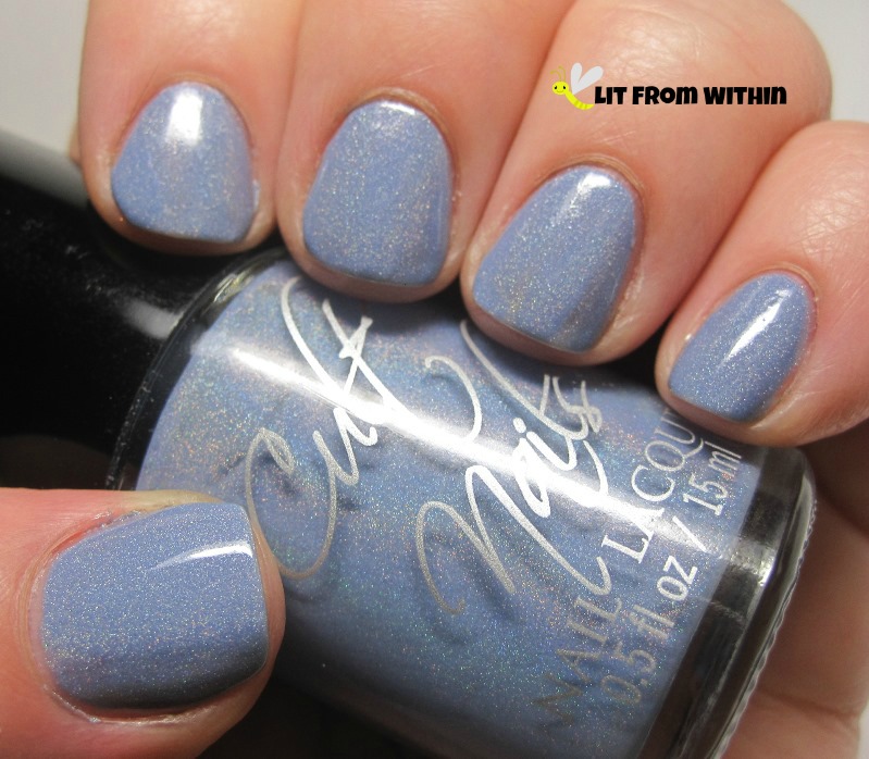 Cult Nails Intriguing - an absolutely gorgeous bluish-periwinkle holo.  