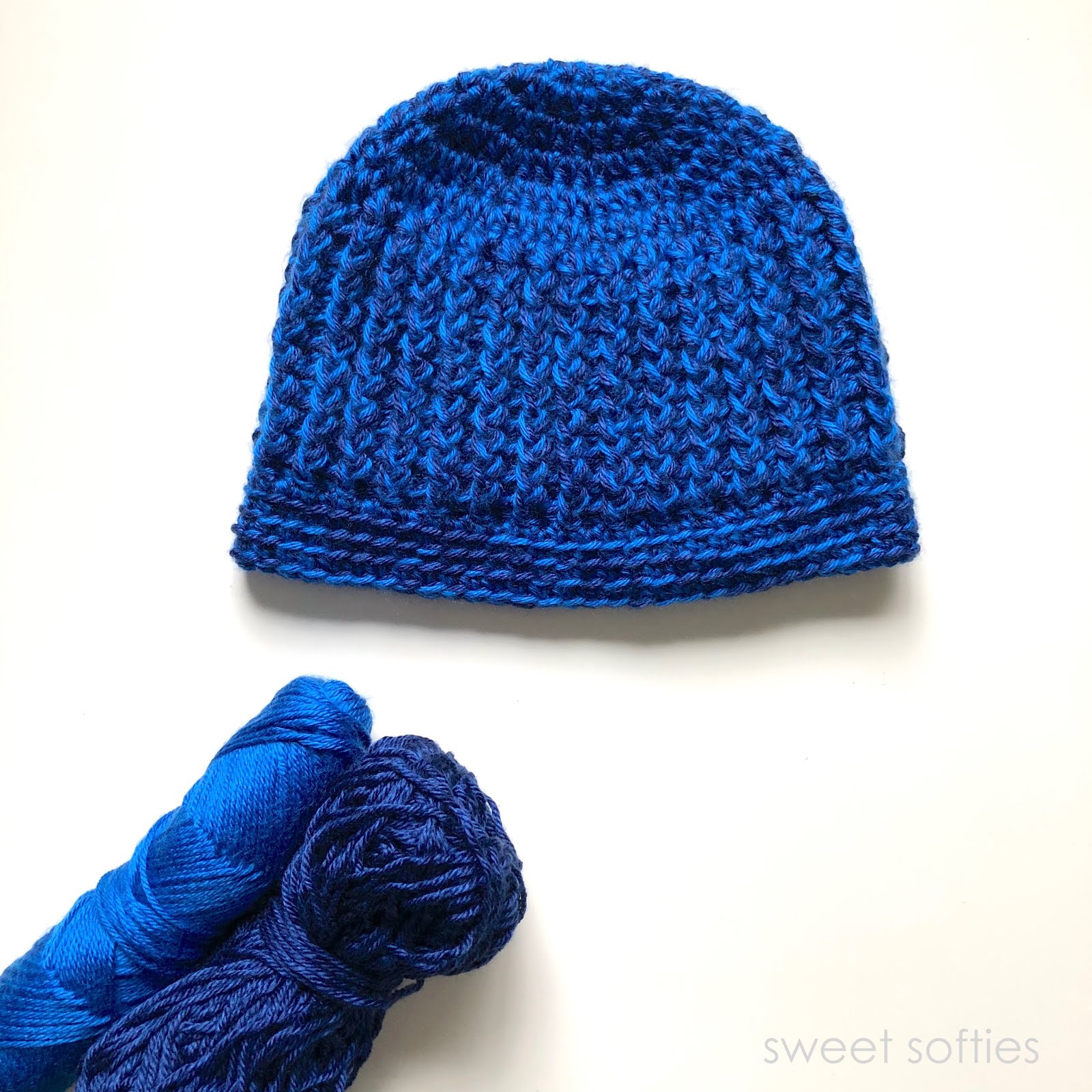 Briar Blue Beanie (Free Crochet Pattern) - Sweet Softies