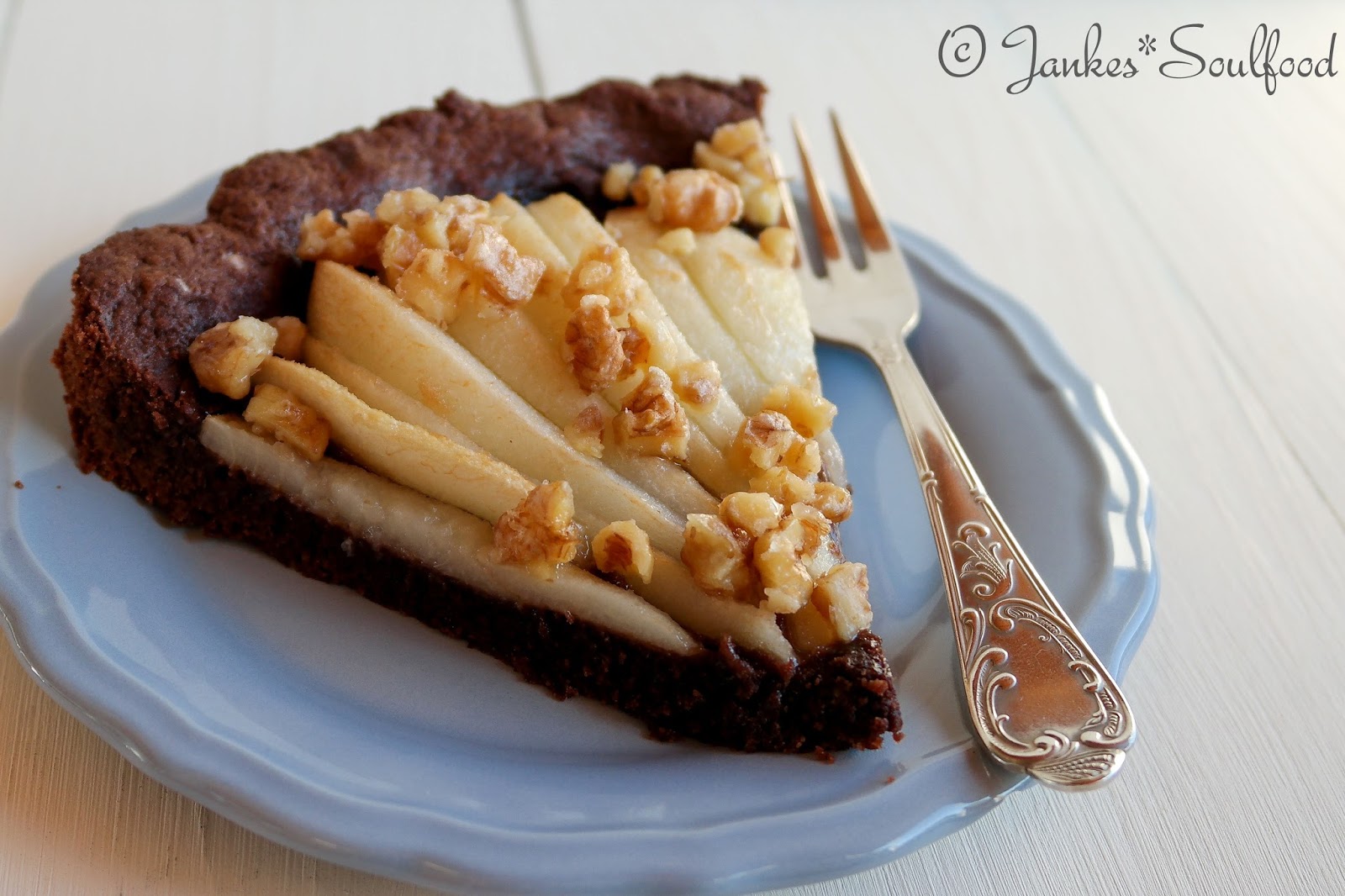 Jankes*Soulfood : Tarte aux poires - Birnentarte mit Walnüssen