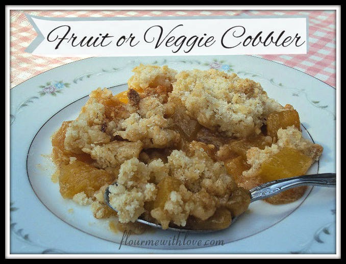 Summer squash or fresh fruit made into a delicious cobbler! 