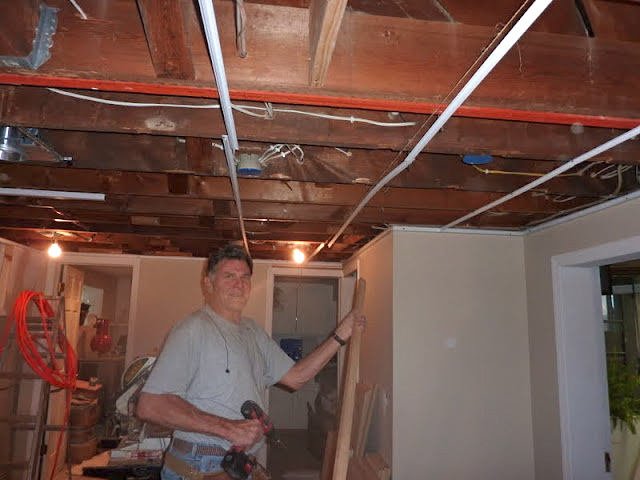 A Taste for Design: Basement Project #10: Ceiling Decisions or Hitting ...
