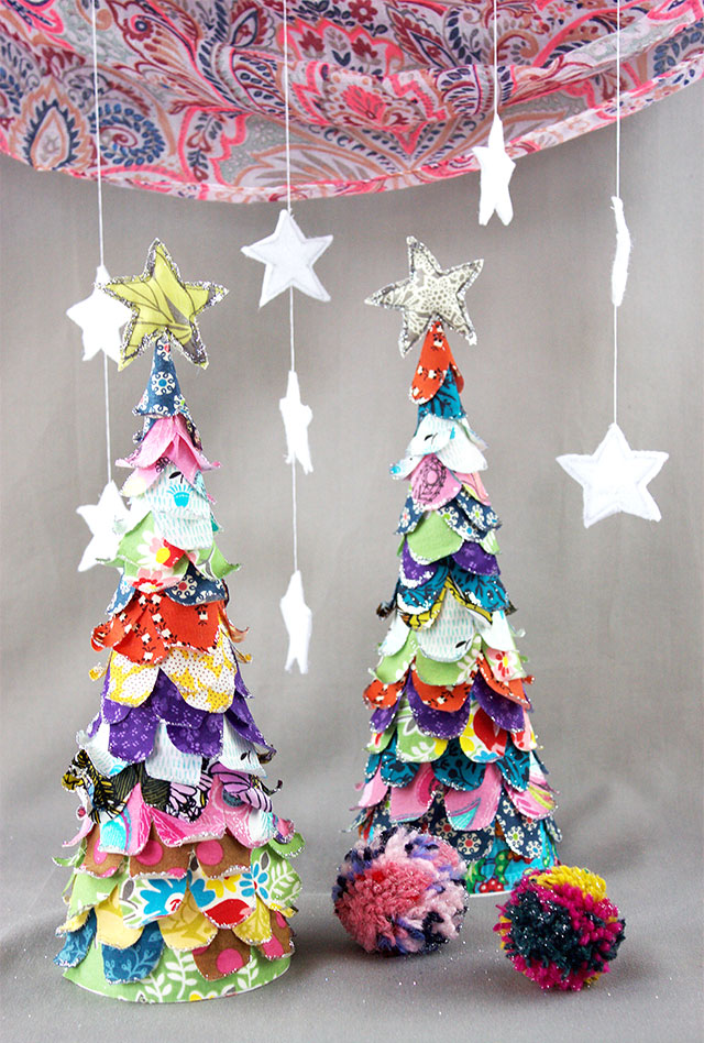 creating with Jules: fabric christmas tree