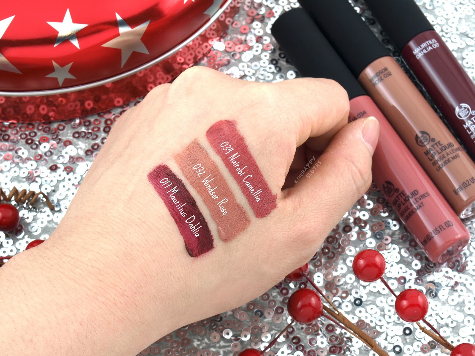 terras Behoort rijk The Body Shop x House of Holland Limited Edition Matte Lip Liquid  Collection: Review and Swatches | The Happy Sloths: Beauty, Makeup, and  Skincare Blog with Reviews and Swatches