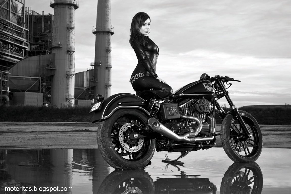 custom harley davidson bikes motos-mujeres-custom-girl-wallpapers-samsung-galaxy