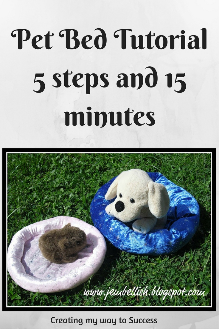 Creating my way to Success Pet Bed Tutorial anyone can sew this in