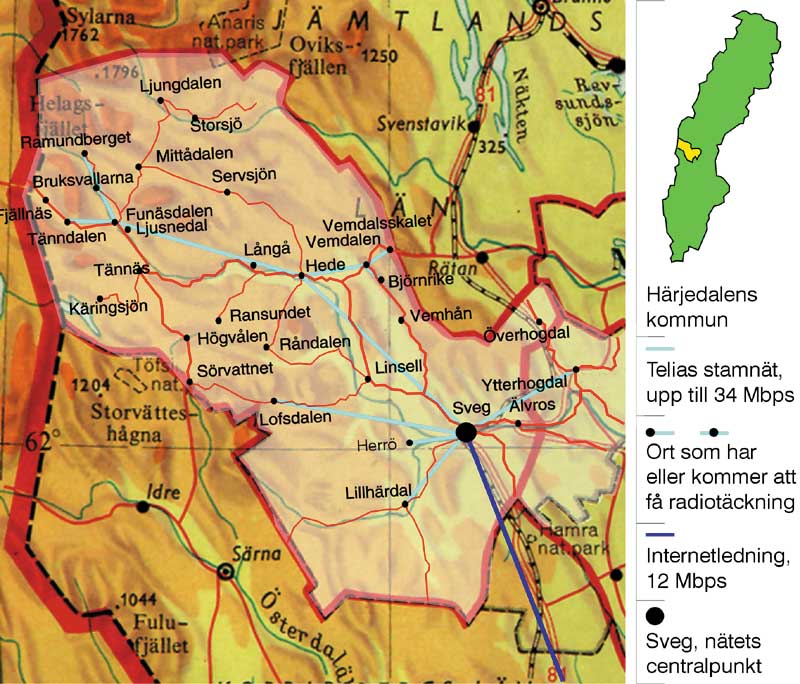 Härjedalen Karta | Karta