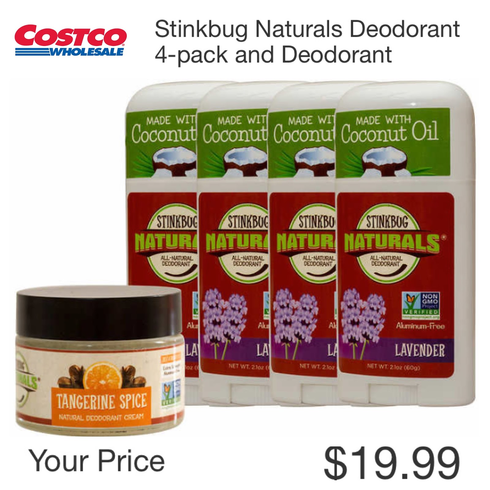 the Costco Connoisseur Natural, Aluminum Free Deodorants at Costco!
