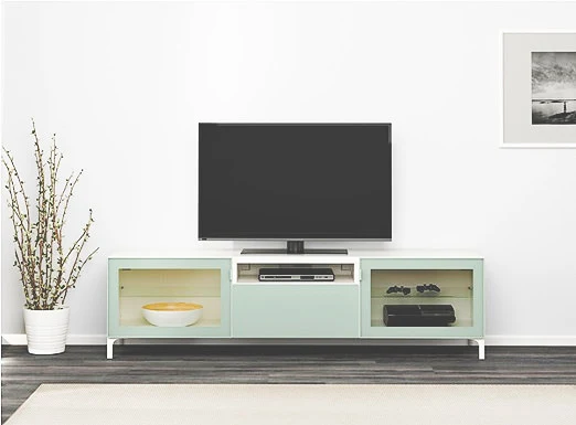TV on top of an IKEA furniture